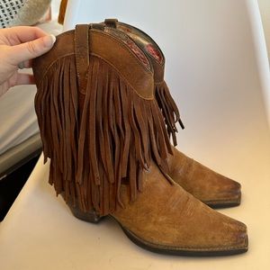 Ariat Gold Rush Western Boot Fringe